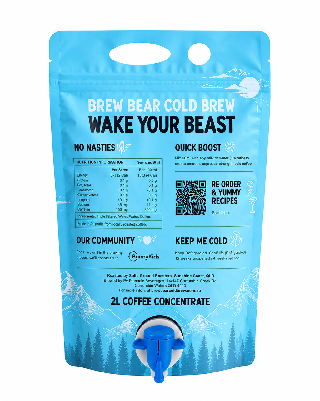 Cold Brew Concentrate 2 Litre - 40 Serves