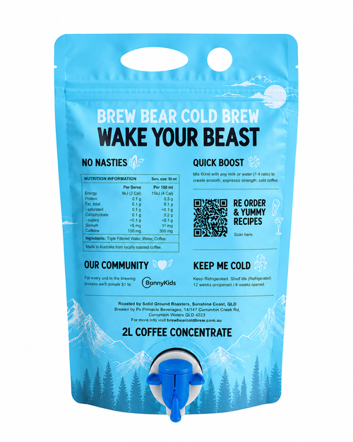 Cold Brew Concentrate 2 Litre - 40 Serves