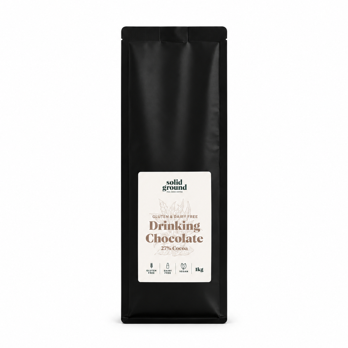 Drinking Chocolate 27% Cocoa 1kg – Gluten Free, Dairy Free & Vegan
